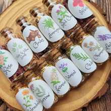 Load image into Gallery viewer, Small Apothecary Herb Bottles for Rituals, Spells, Green Magick, and More!