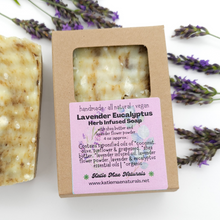 Load image into Gallery viewer, Lavender Eucalyptus Herb Infused Soap