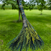 Load image into Gallery viewer, Sweet Annie Broom - Turkey Wing Broom with Crow Charm