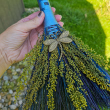 Load image into Gallery viewer, Sweet Annie Broom - Hawktail Broom with Dragonfly Charm