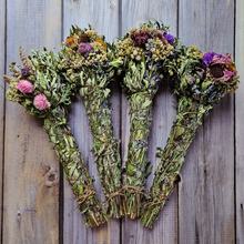 Load image into Gallery viewer, Mugwort & Floral Herb Bundle - Farm-Grown Botanical Incense Bundle