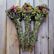 Load image into Gallery viewer, Mugwort & Floral Herb Bundle - Farm-Grown Botanical Incense Bundle