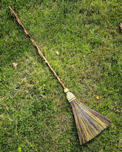 Load image into Gallery viewer, Handmade Sweeper Broom - Traditional Broomcorn Broom