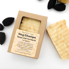 Load image into Gallery viewer, Nag Champa Soap with Turmeric - Handmade Herbal Soap