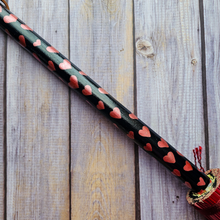 Load image into Gallery viewer, Hand Painted Decorative Round Broom, 26" Folk Art Broom