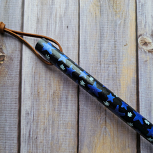 Load image into Gallery viewer, Hand Painted Decorative Round Broom, 26" Handmade Witches Besom