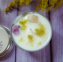 Load image into Gallery viewer, Manifest Intention Candle – Crystal Candle for Manifestation, Goals & Positive Change