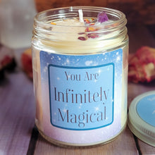 Load image into Gallery viewer, Inner Magic Intention Candle – Crystal Candle for Intuition, Wonder & Self-Discovery