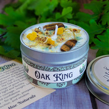 Load image into Gallery viewer, Oak King Candle – Wheel of the Year Candle for Renewal, Growth & the Light Half of the Year