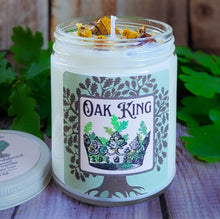 Load image into Gallery viewer, Oak King Candle – Wheel of the Year Candle for Renewal, Growth & the Light Half of the Year
