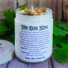 Load image into Gallery viewer, Oak King Candle – Wheel of the Year Candle for Renewal, Growth & the Light Half of the Year