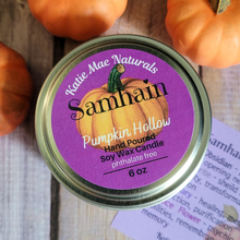 Load image into Gallery viewer, Samhain Ritual Candle – Pumpkin Spice Soy Candle for Protection, Reflection & Autumn Rituals