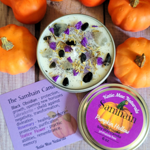 Load image into Gallery viewer, Samhain Ritual Candle – Pumpkin Spice Soy Candle for Protection, Reflection & Autumn Rituals