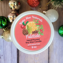 Load image into Gallery viewer, Yule Ritual Candle – Festive Winter Soy Candle for Renewal, Warmth & Winter Solstice Rituals