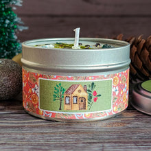 Load image into Gallery viewer, Cozy Cabin Soy Candle – Cranberry Pine Handcrafted Candle