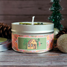 Load image into Gallery viewer, Cozy Cabin Soy Candle – Cranberry Pine Handcrafted Candle