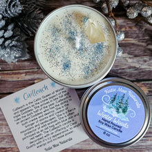 Load image into Gallery viewer, Cailleach Goddess Candle – Crystal Candle Inspired by the Celtic Queen of Winter