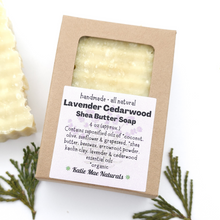 Load image into Gallery viewer, Lavender Cedarwood Shea Butter Shave Soap