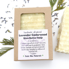 Load image into Gallery viewer, Lavender Cedarwood Shea Butter Shave Soap