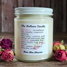 Load image into Gallery viewer, Beltane Ritual Candle – Honey Vanilla Floral Soy Candle for Passion, Love & Spring Renewal