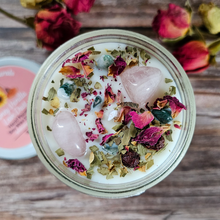 Load image into Gallery viewer, Beltane Ritual Candle – Honey Vanilla Floral Soy Candle for Passion, Love & Spring Renewal