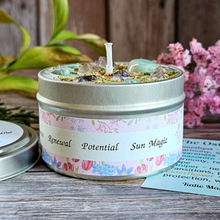 Load image into Gallery viewer, Ostara Ritual Candle – Lilac Spring Soy Candle for Renewal, Growth & Spring Equinox Rituals