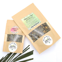 Load image into Gallery viewer, Organic Hibiscus Mint Herbal Tea - Loose Leaf Tea Blend
