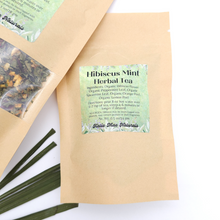 Load image into Gallery viewer, Organic Hibiscus Mint Herbal Tea - Loose Leaf Tea Blend