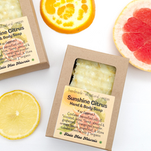 Load image into Gallery viewer, Citrus vegan zero waste soap