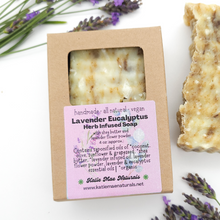 Load image into Gallery viewer, Lavender Eucalyptus Herb Infused Soap