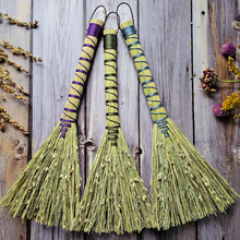 Load image into Gallery viewer, Mini Altar Broom - Handmade Hawktail Whisk Broom