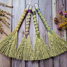 Load image into Gallery viewer, Mini Altar Broom - Handmade Hawktail Whisk Broom
