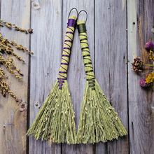 Load image into Gallery viewer, Mini Altar Broom - Handmade Hawktail Whisk Broom