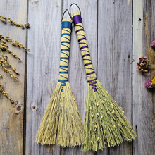 Load image into Gallery viewer, Mini Altar Broom - Handmade Hawktail Whisk Broom