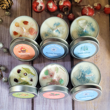 Load image into Gallery viewer, Small holiday scented soy wax candle