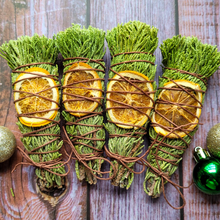 Load image into Gallery viewer, Yule Juniper and Orange Bundle Smoke Cleansing Stick