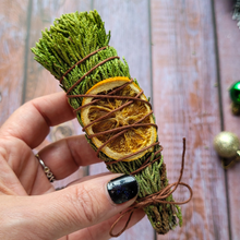 Load image into Gallery viewer, Yule Juniper and Orange Bundle Smoke Cleansing Stick