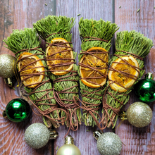Load image into Gallery viewer, Yule Juniper and Orange Bundle Smoke Cleansing Stick