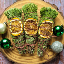 Load image into Gallery viewer, Yule Juniper and Orange Bundle Smoke Cleansing Stick
