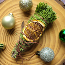 Load image into Gallery viewer, Yule Juniper and Orange Bundle Smoke Cleansing Stick