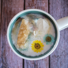 Load image into Gallery viewer, Sunflower Cup Candle - Coffee Cup Candle in Lily Forest Scent