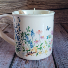 Load image into Gallery viewer, Lily Forest Coffee Cup Candle | Garden Scene Cup