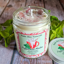 Load image into Gallery viewer, Peppermint Mocha Soy Wax Candle - 9 oz