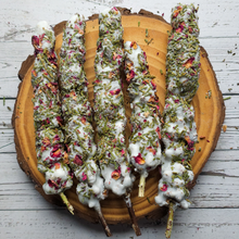 Load image into Gallery viewer, Yule Mullein Torch - Holiday Scented Fire Starter