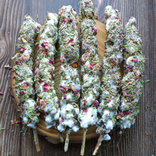 Load image into Gallery viewer, Yule Mullein Torch - Holiday Scented Fire Starter
