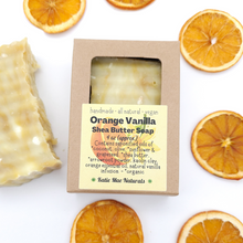 Load image into Gallery viewer, Orange Vanilla Vegan Shave Soap with Shea Butter