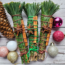 Load image into Gallery viewer, Fresh Scotch Pine Bundle with Cinnamon and Star Anise