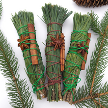 Load image into Gallery viewer, Fresh Scotch Pine Bundle with Cinnamon and Star Anise
