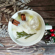 Load image into Gallery viewer, Holiday Tea Cup Candle - Cozy Cabin