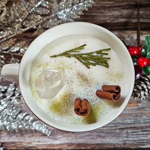 Load image into Gallery viewer, Holiday Tea Cup Candle - Cozy Cabin
